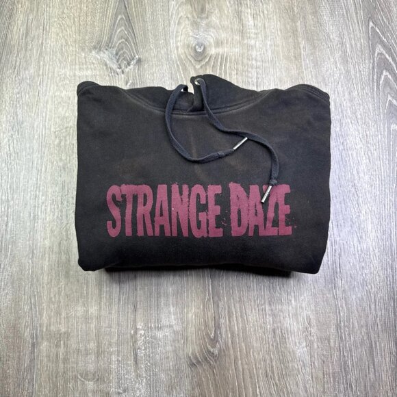 Ksubi Strange Daze Mens Faded Black Regular Fit Outdoor Pullover Hoodie Medium - Picture 1 of 14